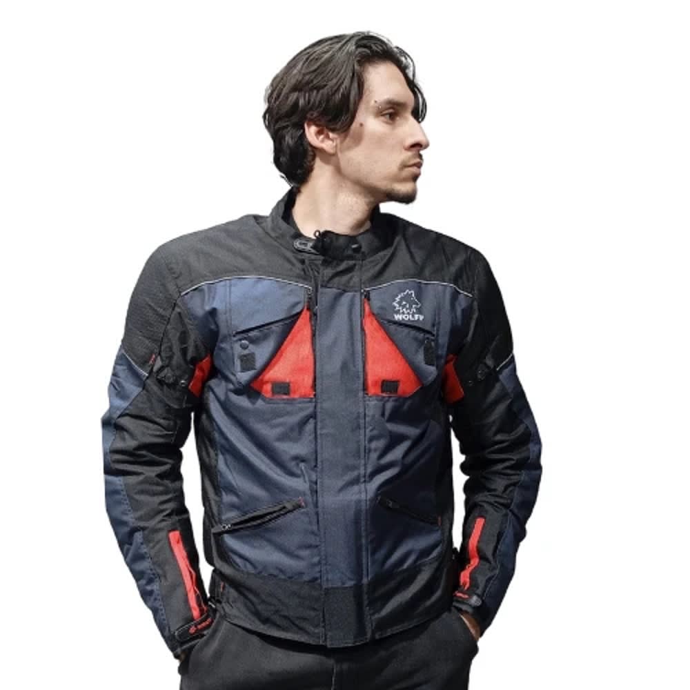 CHAQUETA CORDURA WOLFF AZUL PARA MOTO | PROTECCIÓN, RESISTENCIA Y ESTILO4