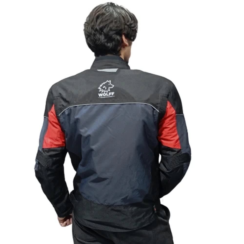 CHAQUETA CORDURA WOLFF AZUL PARA MOTO | PROTECCIÓN, RESISTENCIA Y ESTILO5