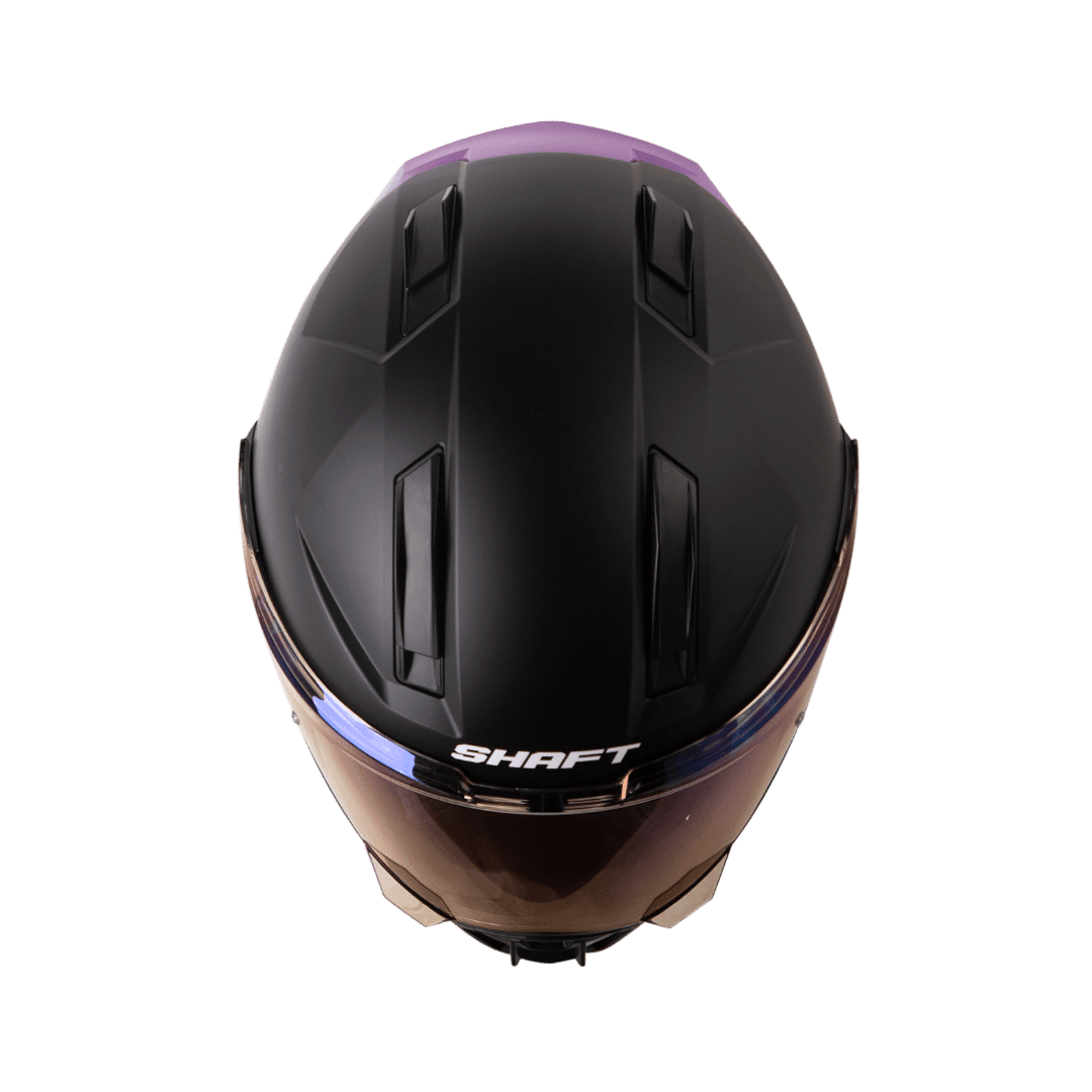 CASCO SHAFT 595 SOLID NEGRO MORADO | ATRÉVETE A DESTACAR EN CADA RECORRIDO2