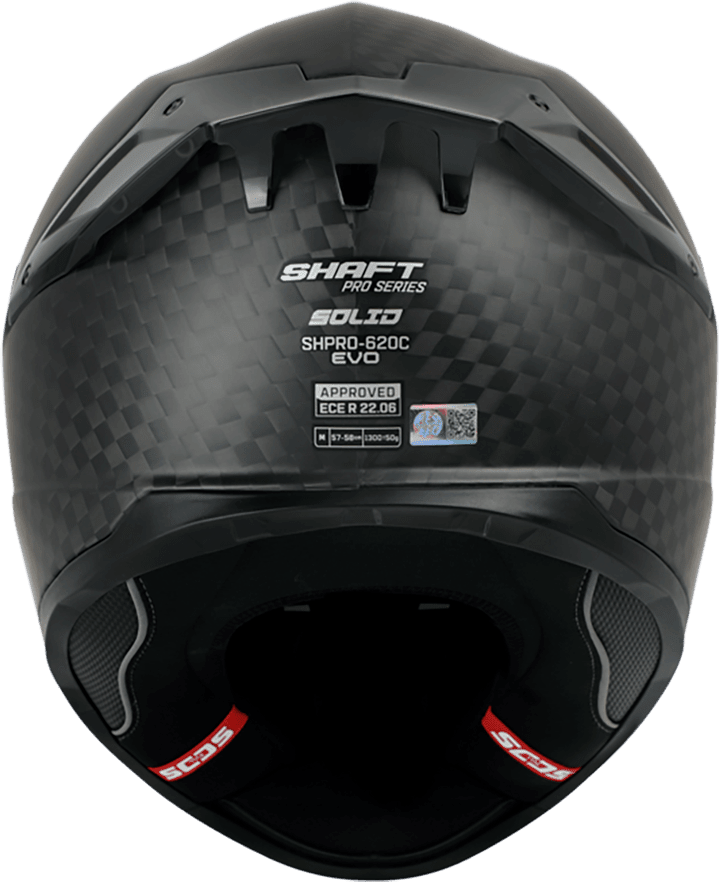 CASCO SHAFT PRO 620C EVO 12K CARBON SOLID NEGRO | FIBRA DE CARBONO CERTIFICADO ECE 22.062