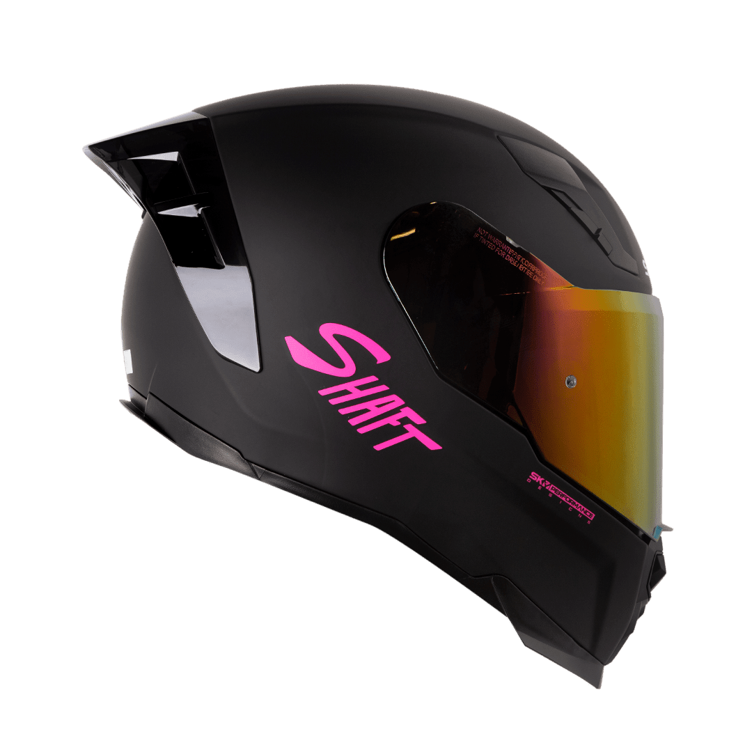 CASCO SHAFT 562R SOLID NEGRO FUCSIA | EXPRESA TU ESTILO CON MÁXIMA PROTECCIÓN2