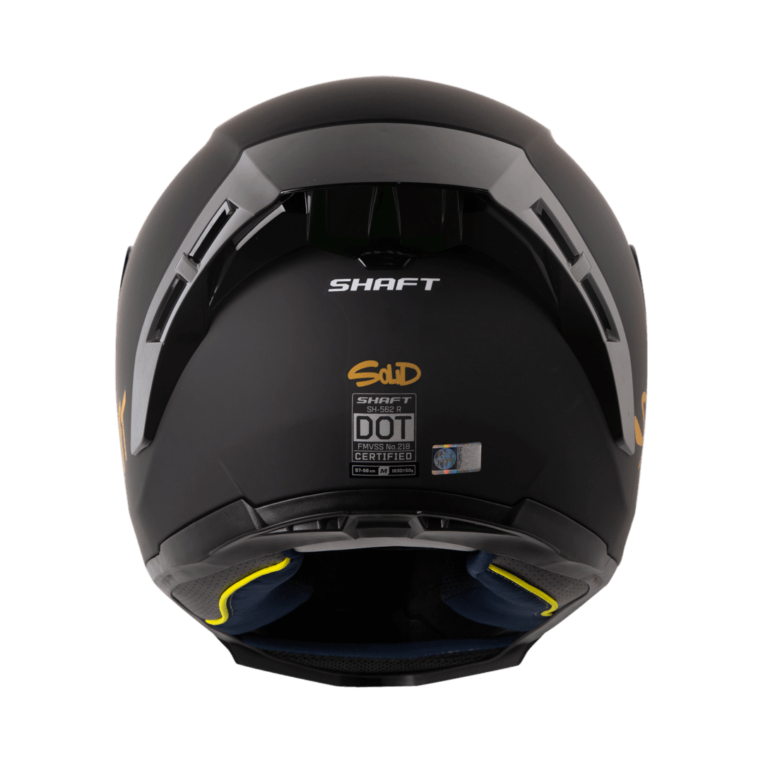 CASCO SHAFT 562R SOLID NEGRO DORADO | ELEGANCIA Y RENDIMIENTO EN CADA KILÓMETRO3