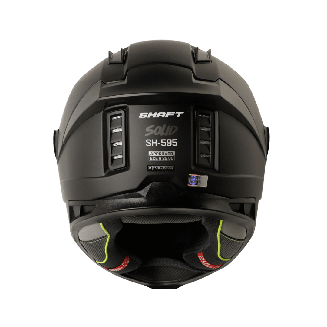 CASCO SHAFT 595 SOLID NEGRO N7 INTEGRAL | SEGURIDAD QUE TE ACOMPAÑA EN CADA RUTA2