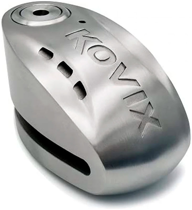 CANDADO DISCO MOTO KOVIX KNX15 ACERO INOXIDABLE CON ALARMA 120DB | MÁXIMA SEGURIDAD ANTIRROBO1