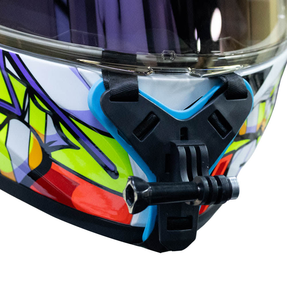 Set de accesorios para camaras de acción y celular frontal casco moto x-60-22