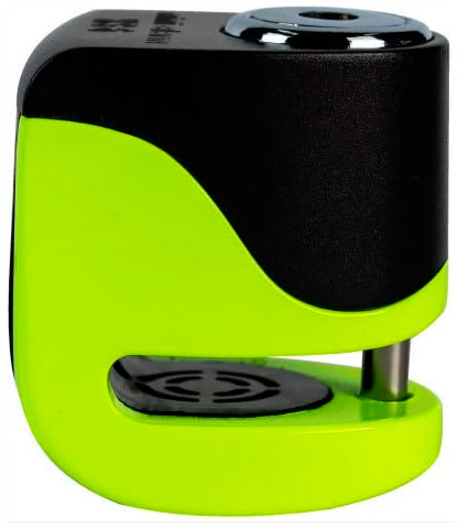 Candado Disco Moto Kovix Con Alarma Ks6 Verde Fluor1