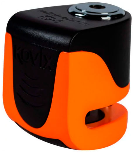 Candado Disco Moto Kovix Con Alarma Ks6 Naranjo Fluor1