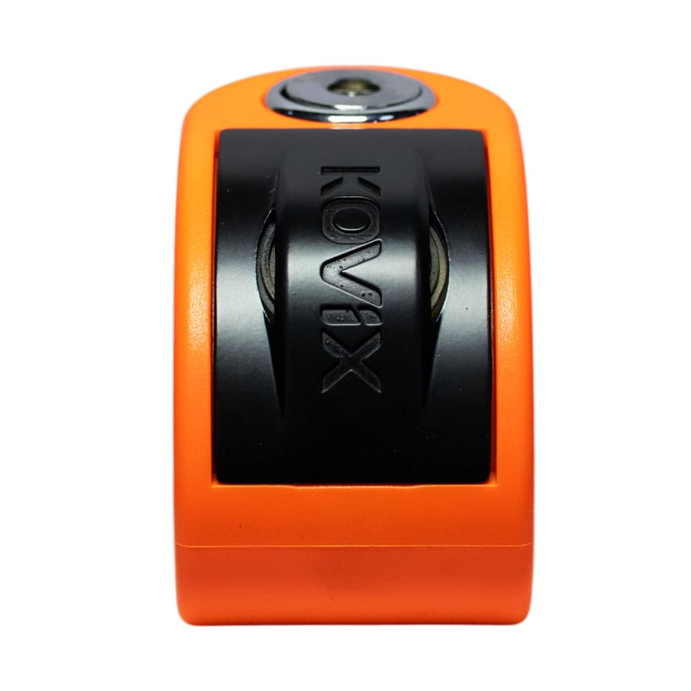CANDADO DISCO MOTO KOVIX CON ALARMA KT6-FO NARANJO | SEGURIDAD INTELIGENTE PARA TU MOTOCICLETA3