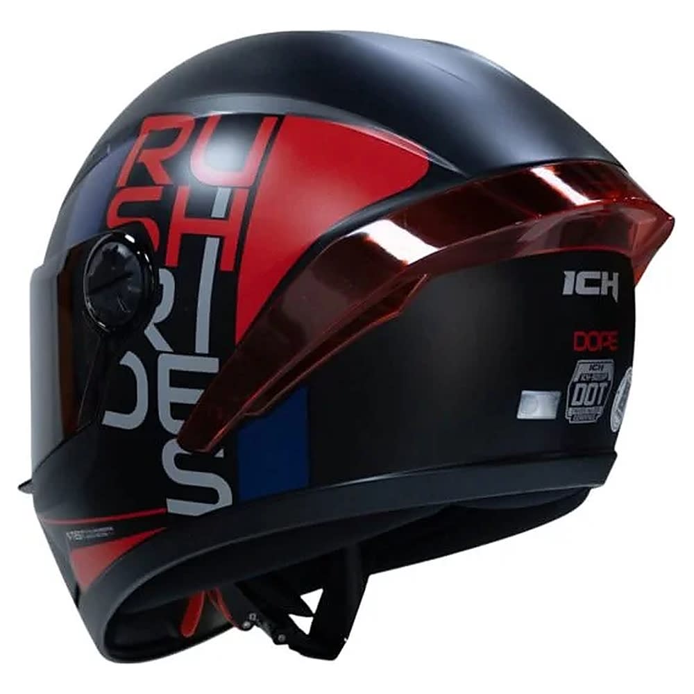 CASCO ICH 501SP DOPE ROJO | CASCO INTEGRAL CERTIFICADO DOT 3CV3