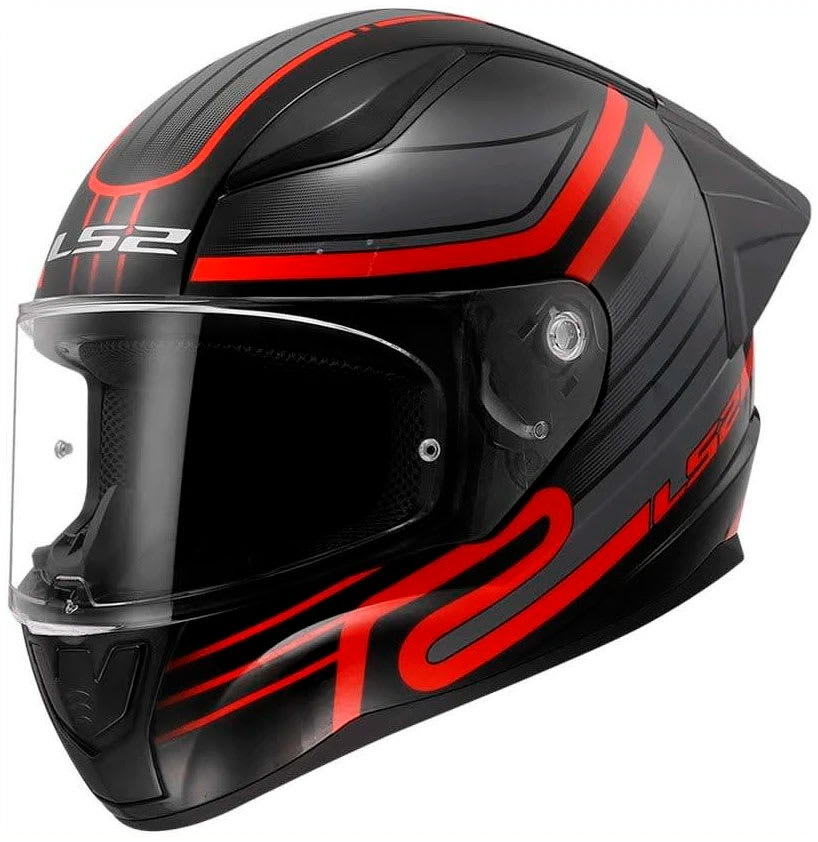 CASCO LS2 FF353 RAPID II CIRCUIT BLACK RED | CASCO INTEGRAL CERTIFICADO ECE 22.061