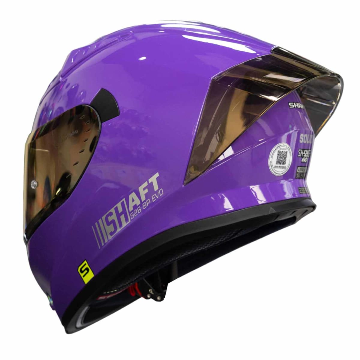 CASCO SHAFT 526SP SOLID MORADO BRILLO | CERTIFICADO DOT ACREDITADO3