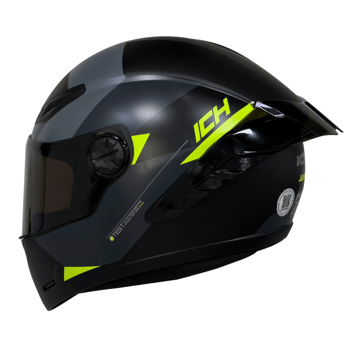 CASCO ICH 501SP JUNE AMARILLO NEGRO | CASCO INTEGRAL CERTIFICADO DOT 3CV3