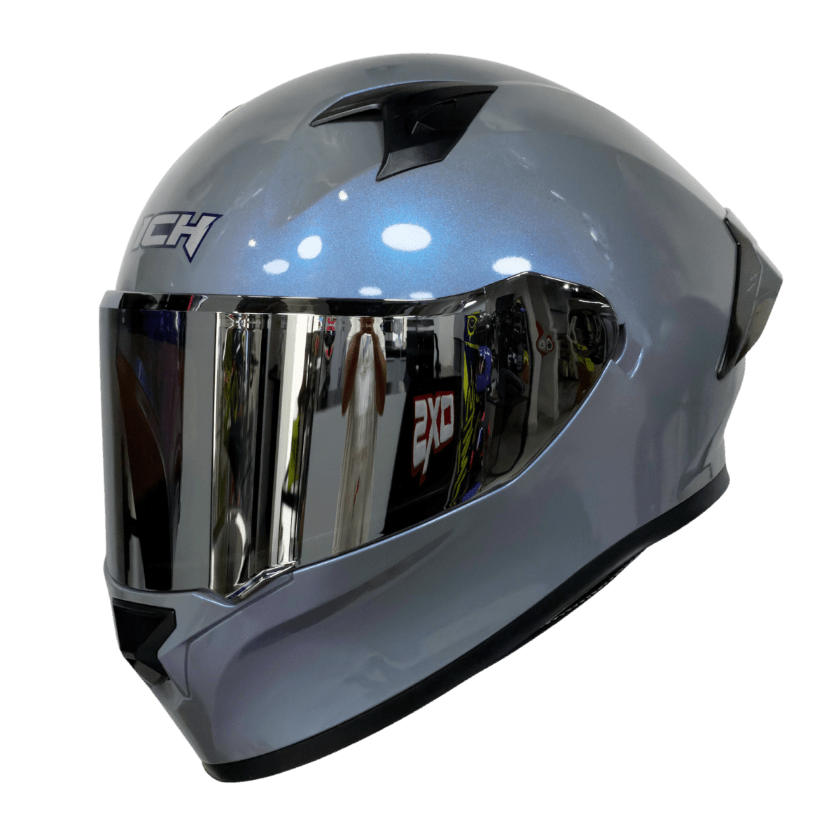 CASCO ICH 503 SOLID CAMALEÓN GRIS | CASCO INTEGRAL CERTIFICADO DOT QR1