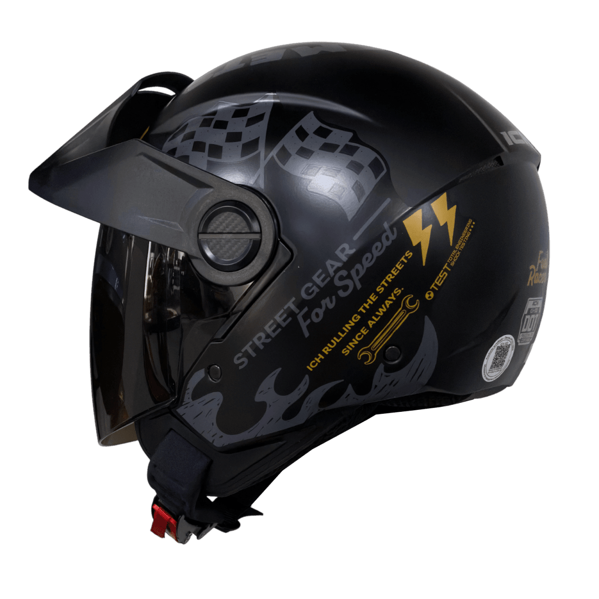 CASCO ICH 102 FUEL RACER DO | CASCO ABIERTO URBANO CERTIFICADO DOT CON VISERA1