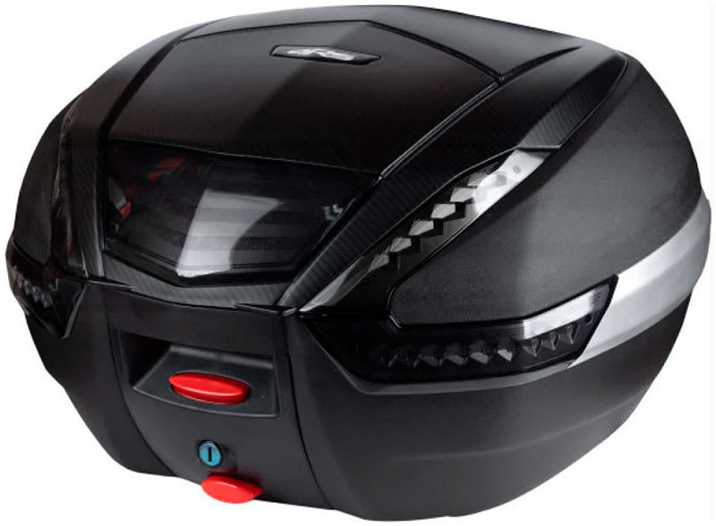Maleta Moto Top Case 4rs E62 38 Litros Con Luz Led Carbon1