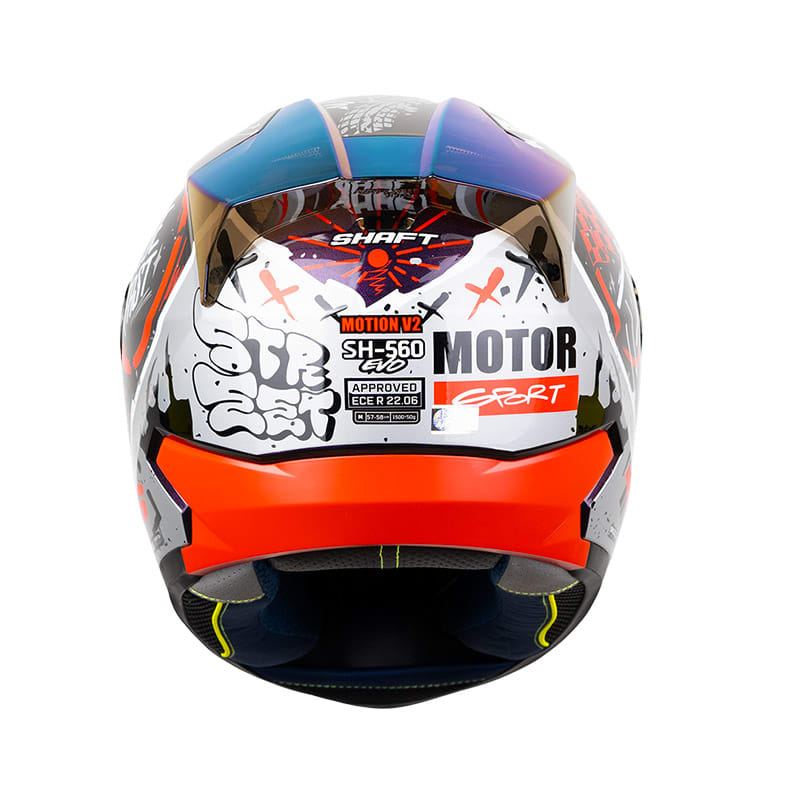 CASCO SHAFT 560 EVO MOTION V2 CAMALEÓN ROJO | CERTIFICADO ECE 22.064