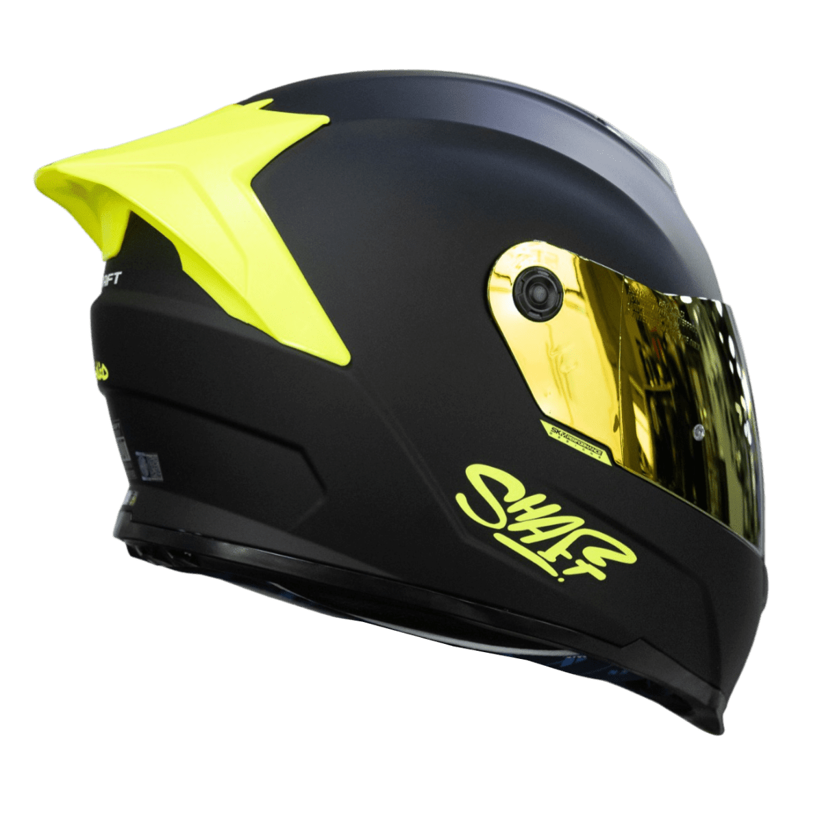 CASCO SHAFT 502SP SOLID NEGRO NEON YELLOW | CASCO INTEGRAL CERTIFICADO DOT ACREDITADO2