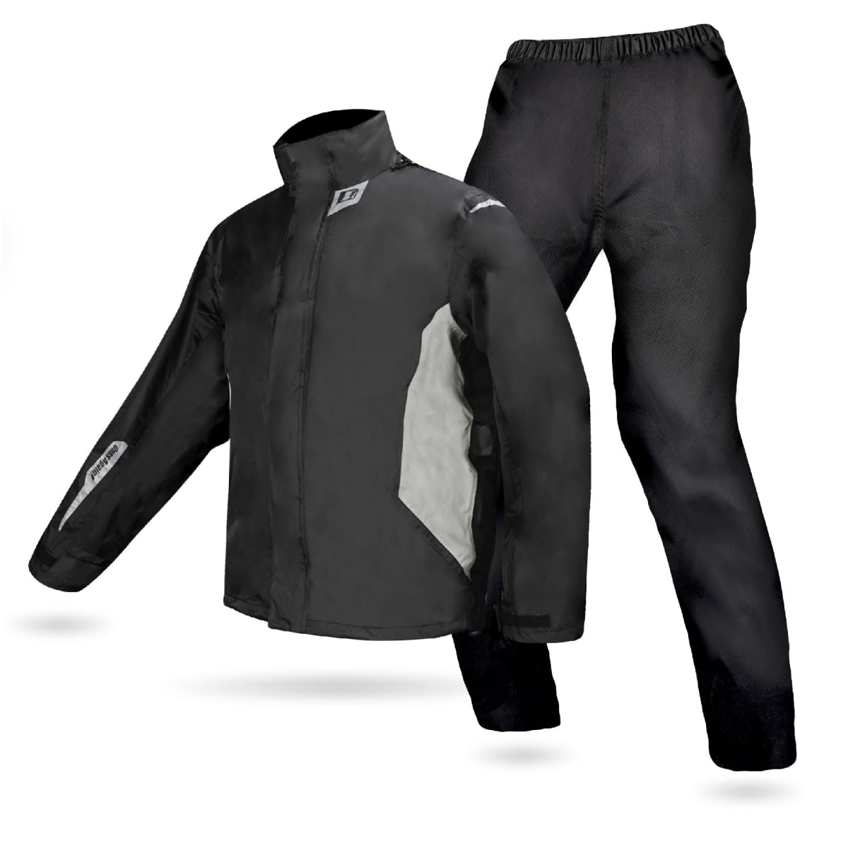 CONJUNTO TRAJE IMPERMEABLE ONES AGAIN SJ08 NEGRO GRIS WATERPROOF | PROTECCIÓN TOTAL CONTRA LA LLUVIA1