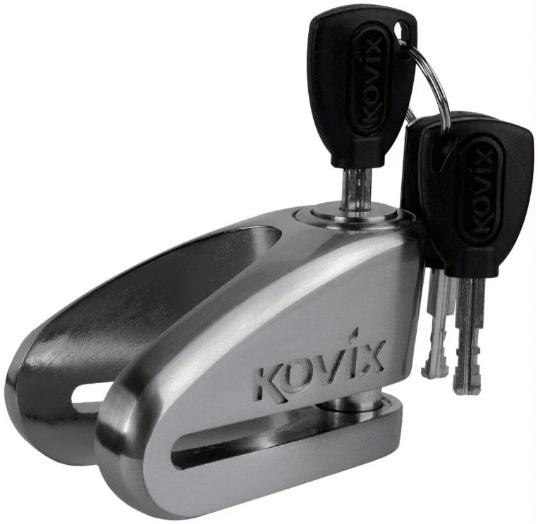 Candado De Disco Para Moto Kovix Kvz2 acero inoxidable 14mm Seguridad1