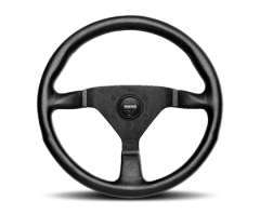 VOLANTE DEPORTIVO MONTECARLO - CUERO NEGRO 350MM | MOMO