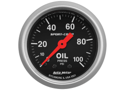 MANOMETRO PRESION DE ACEITE MECANICO SPORT-COMP (66.7MM) | AUTOMETER