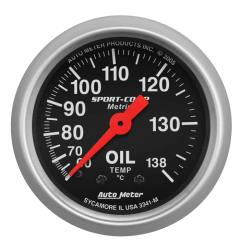 MEDIDOR TEMPERATURA DE ACEITE MECANICO SPORT-COMP (52MM) | AUTOMETER