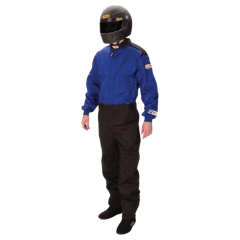 TRAJE PILOTO IGNIFUGO AZUL - 1 CAPA LARGE (JUVENIL) | G-FORCE