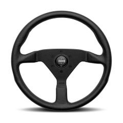 VOLANTE DEPORTIVO MONTECARLO - CUERO NEGRO 350MM | MOMO