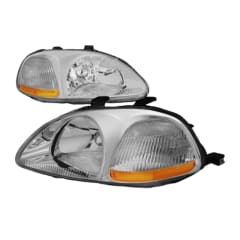 FOCOS DELANTEROS HONDA CIVIC 96-98 (EJ-EM-EK) - CLEAR AMBER