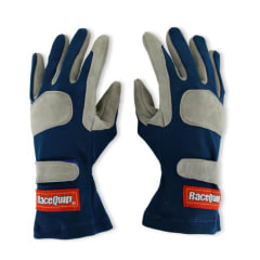 GUANTES DE PILOTO IGNIFUGOS 1 CAPA - RQP 351 AZUL - TALLA M  | RACEQUIP