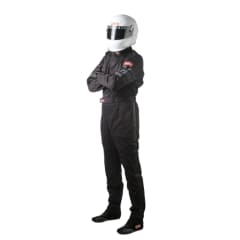 TRAJE PILOTO IGNIFUGO NEGRO - 1 CAPA RQP SERIE 110 - EXTRA LARGE | RACEQUIP