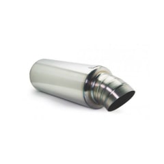 MUFFLER INOX UNIVERSAL 3´ - TURNDOWN TIP | BLOX RACING