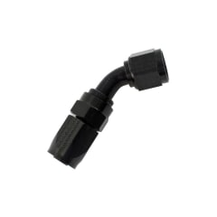 NIPLE 45° 8AN A 8AN (HEMBRA) PRO FLOW - NEGRO | FRAGOLA SERIE 2000