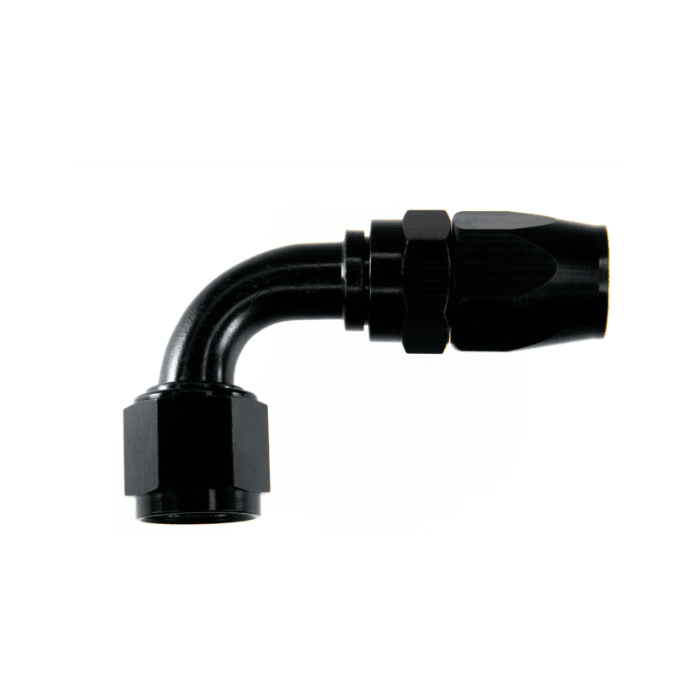 NIPLE 90° 8AN A 8AN (HEMBRA) PRO FLOW - NEGRO | FRAGOLA SERIE 20001