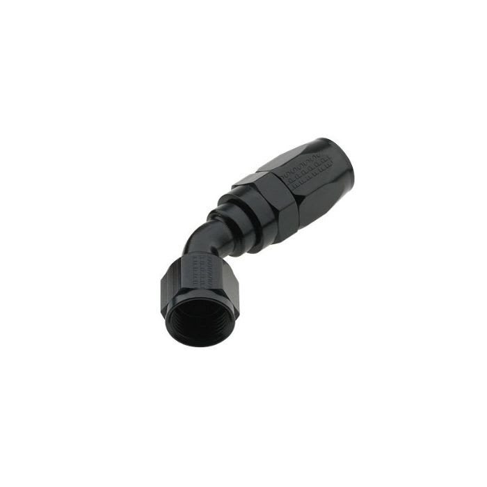 NIPLE 45° 8AN A 8AN (HEMBRA) PRO FLOW - NEGRO | FRAGOLA SERIE 20001