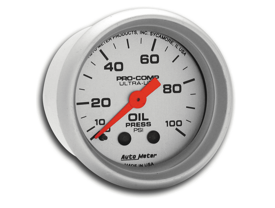 MANOMETRO PRESION DE ACEITE MECANICO ULTRA LITE (52MM) | AUTOMETER3