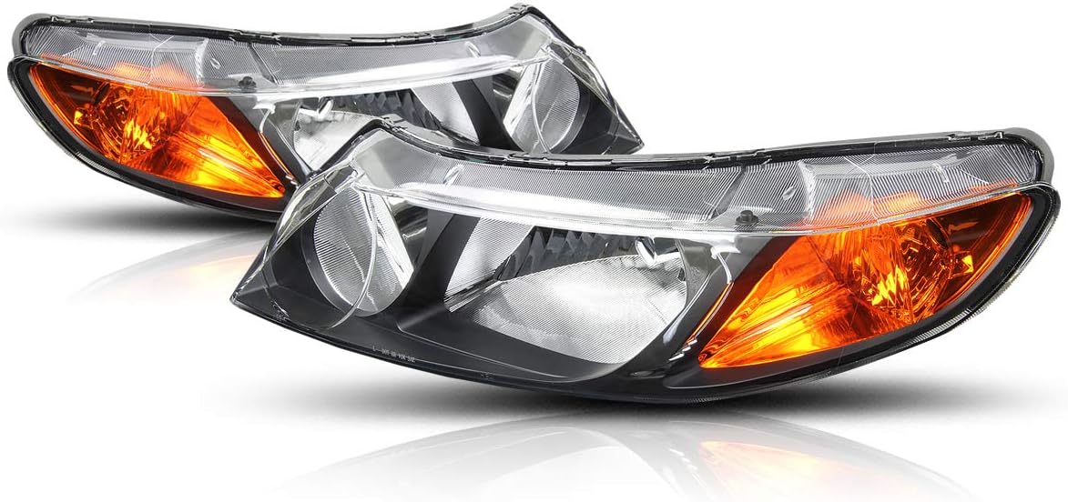 FOCOS DELANTEROS HONDA CIVIC 06-11 (SEDAN) - BLACK AMBER1