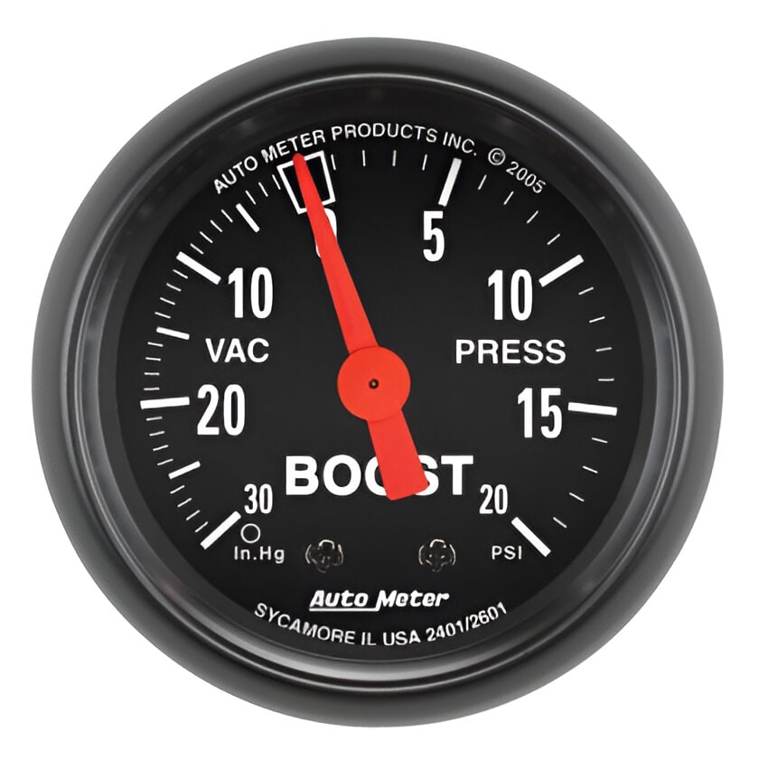 MANOMETRO PRESION DE TURBO MECANICO 0-20psi Z-SERIES (52MM) | AUTOMETER1