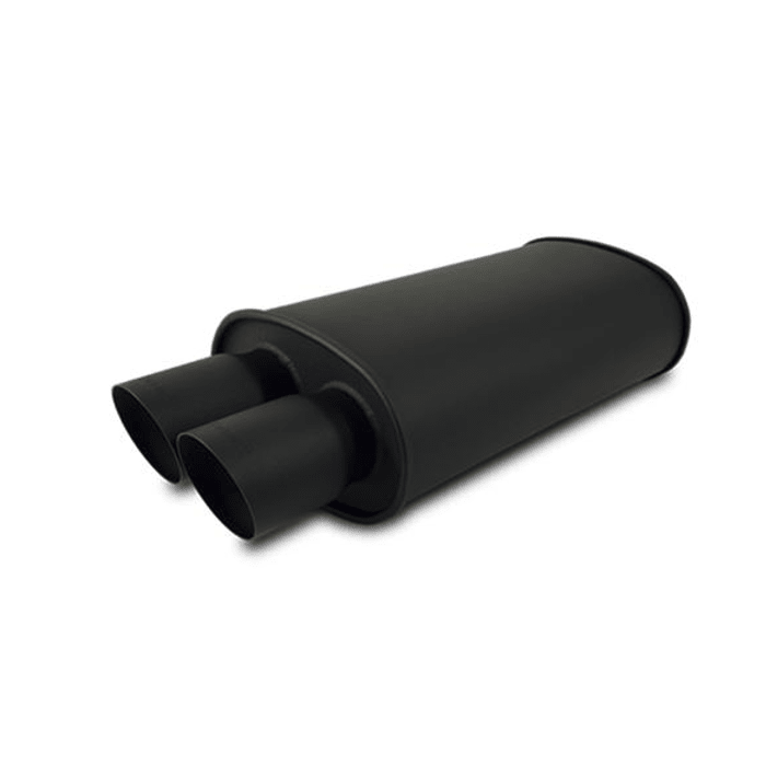 MUFFLER NEGRO 3' OVALADO DOS SALIDA STREETPOWER | VIBRANT1