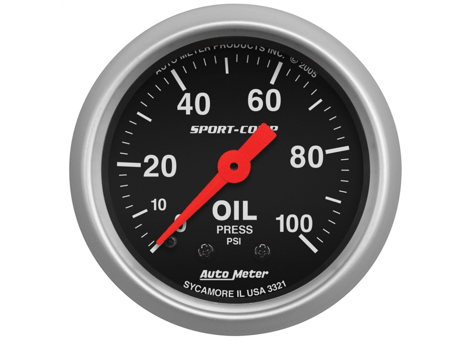 MANOMETRO PRESION DE ACEITE MECANICO SPORT-COMP (66.7MM) | AUTOMETER1