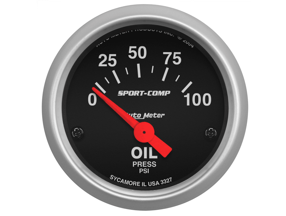 MANOMETRO PRESION DE ACEITE ELECTRONICO SPORT-COMP (52MM) | AUTOMETER1