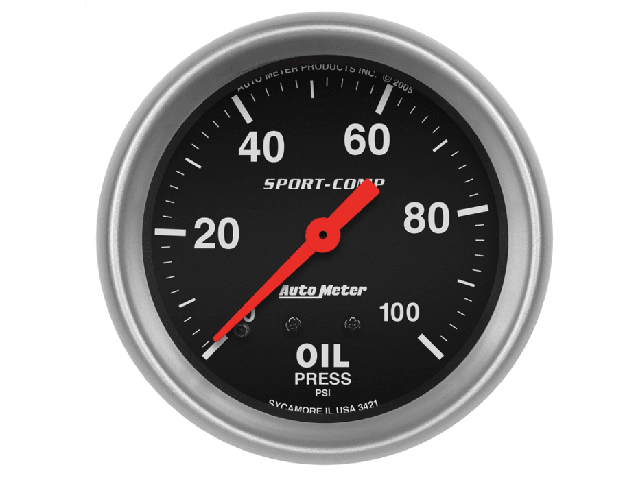 MANOMETRO PRESION DE ACEITE MECANICO SPORT-COMP (66.7) | AUTOMETER1