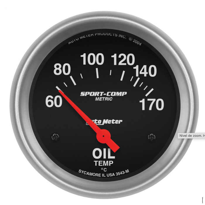 MEDIDOR TEMPERATURA DE ACEITE ELECTRONICO SPORT-COMP (66.7MM) | AUTOMETER1