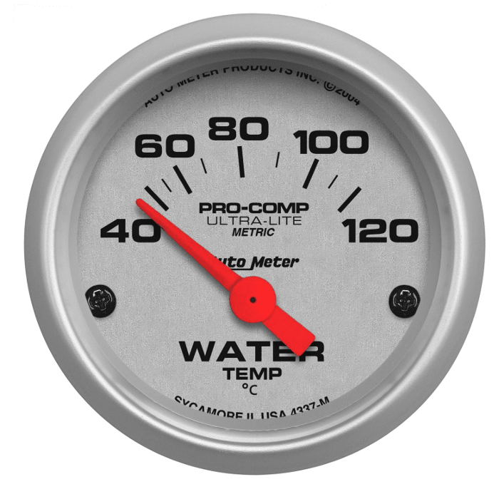 MEDIDOR TEMPERATURA DE AGUA ELECTRONICO ULTRA LITE (52.4MM) | AUTOMETER1