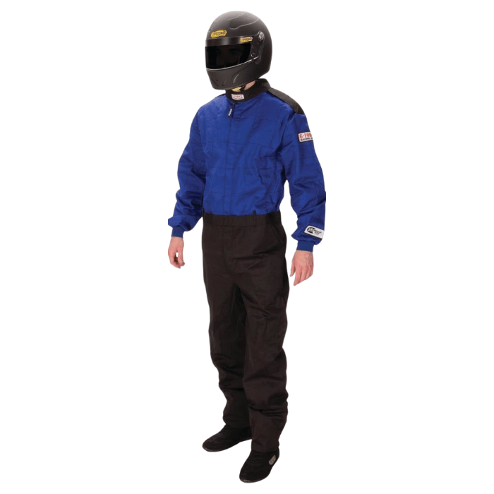 TRAJE PILOTO IGNIFUGO AZUL - 1 CAPA LARGE (JUVENIL) | G-FORCE1