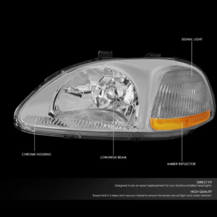 FOCOS DELANTEROS HONDA CIVIC 96-98 (EJ-EM-EK) - CLEAR AMBER2