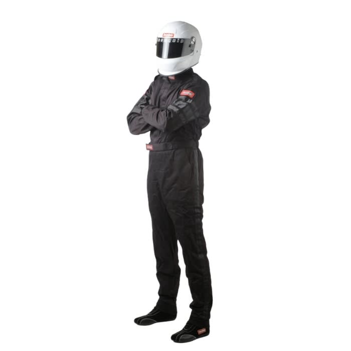 TRAJE PILOTO IGNIFUGO NEGRO - 1 CAPA RQP SERIE 110 - EXTRA LARGE | RACEQUIP1