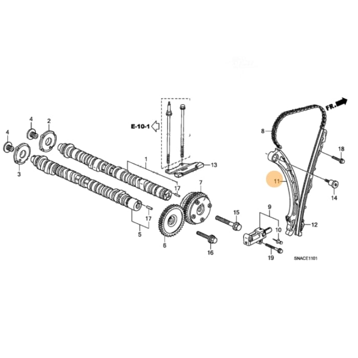 BRAZO TENSOR CADENA DE DISTRIBUCION HONDA K20 | OEM HONDA4