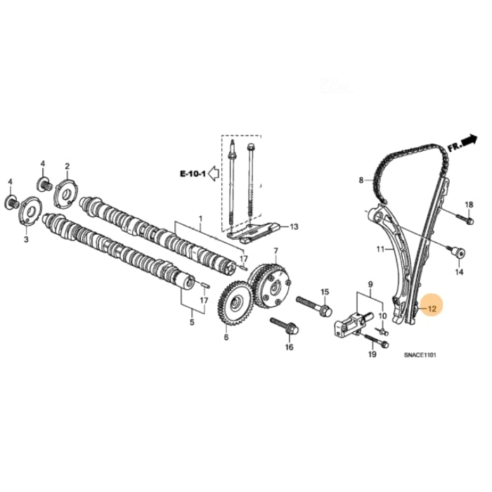 GUIA DE CADENA DE DISTRIBUCION HONDA K20 / OEM HONDA4