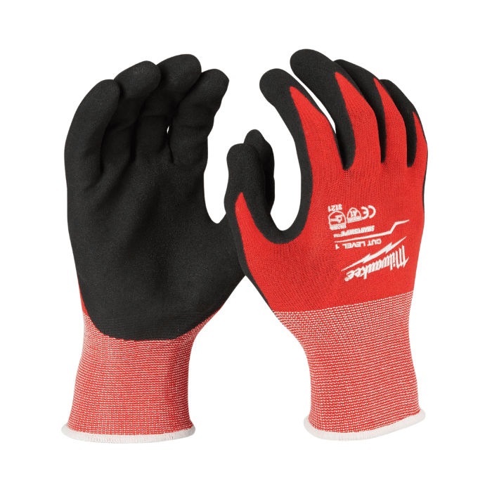 GUANTES DE TRABAJO ANTICORTE NIVEL 1 - TALLA L | MILWAUKEE TOOL1